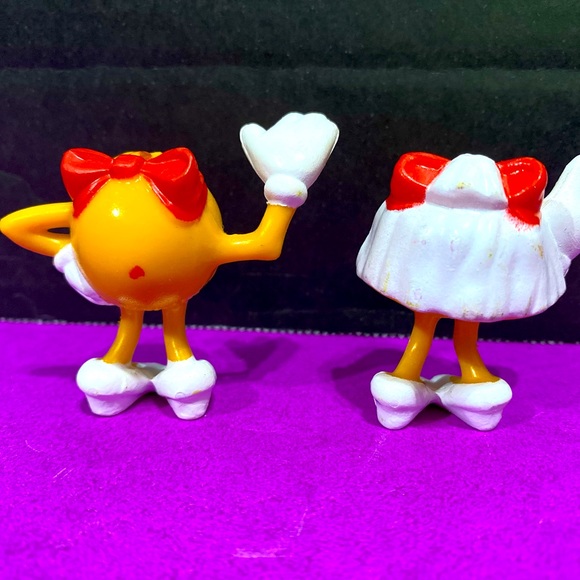 PAC-MAN VINTAGE 1982 THE OFFICIAL MS. PAC-MAN COLLECTABLE ARCADE PVC FIGURES (2) - Picture 9 of 12